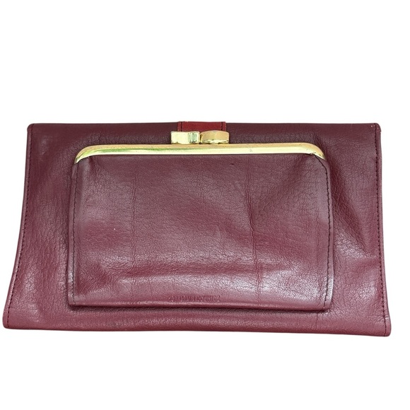 John Weitz Signature Collection, Vintage Wallet, Burgandy, Great Condition - Picture 2 of 8